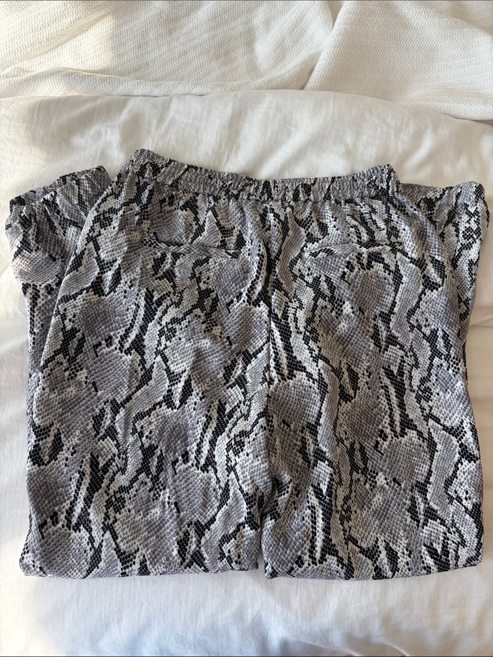 Snake Print Drawstring Pants - Picture 2 of 4